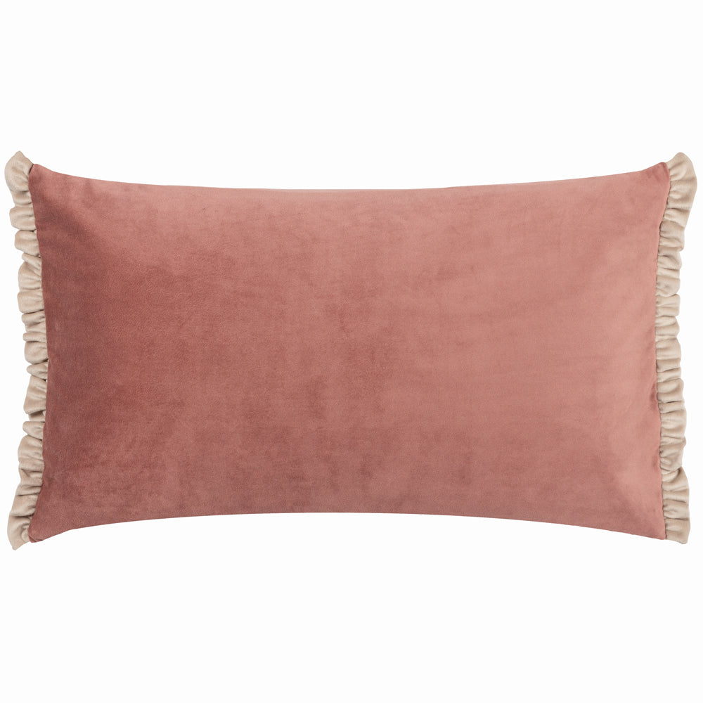 Plain Pink Cushions - Tilly Velvet Cushion Cover Poached Pear/Shell Wylder