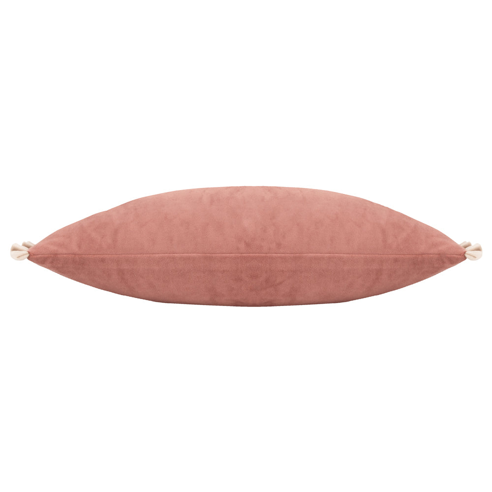 Plain Pink Cushions - Tilly Velvet Cushion Cover Poached Pear/Shell Wylder
