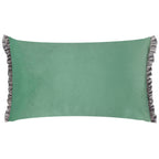 Plain Green Cushions - Tilly Velvet Cushion Cover Sage/Grey Wylder