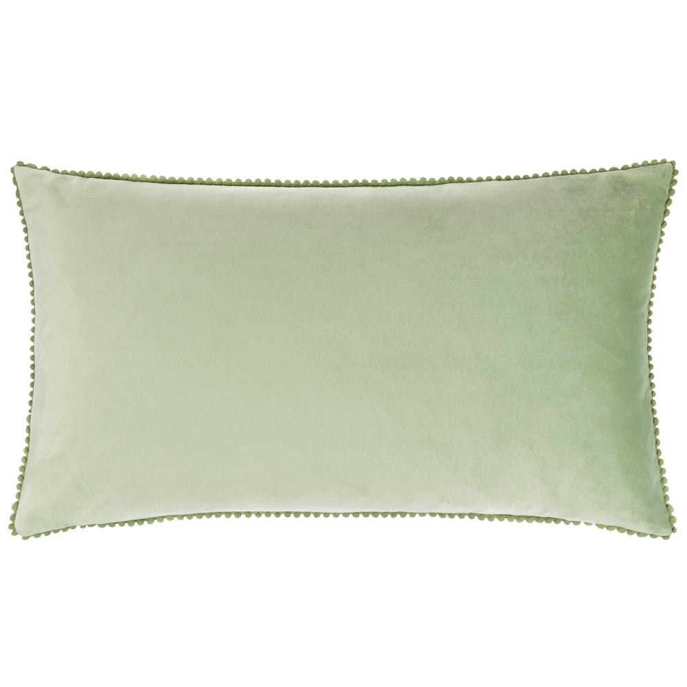Woodland Green Cushions - Twinkling Tree Trio Embroidered Cushion Cover Green Wylder