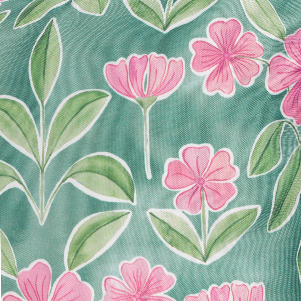 Floral Blue Cushions - Viola Outdoor Printed Reversible Cushion Cover Duck Egg Blue Wylder Nature