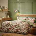 Floral Cream Bedding - Wallflower Botanical Duvet Cover Set Natural Wylder