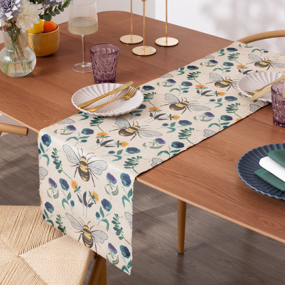 Animal Blue Kitchen - Wild Garden Indoor/Outdoor Table Runner Multicolour Wylder