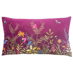 Floral Pink Cushions - Willow Wildflower Meadow Cushion Cover Fuchsia Wylder