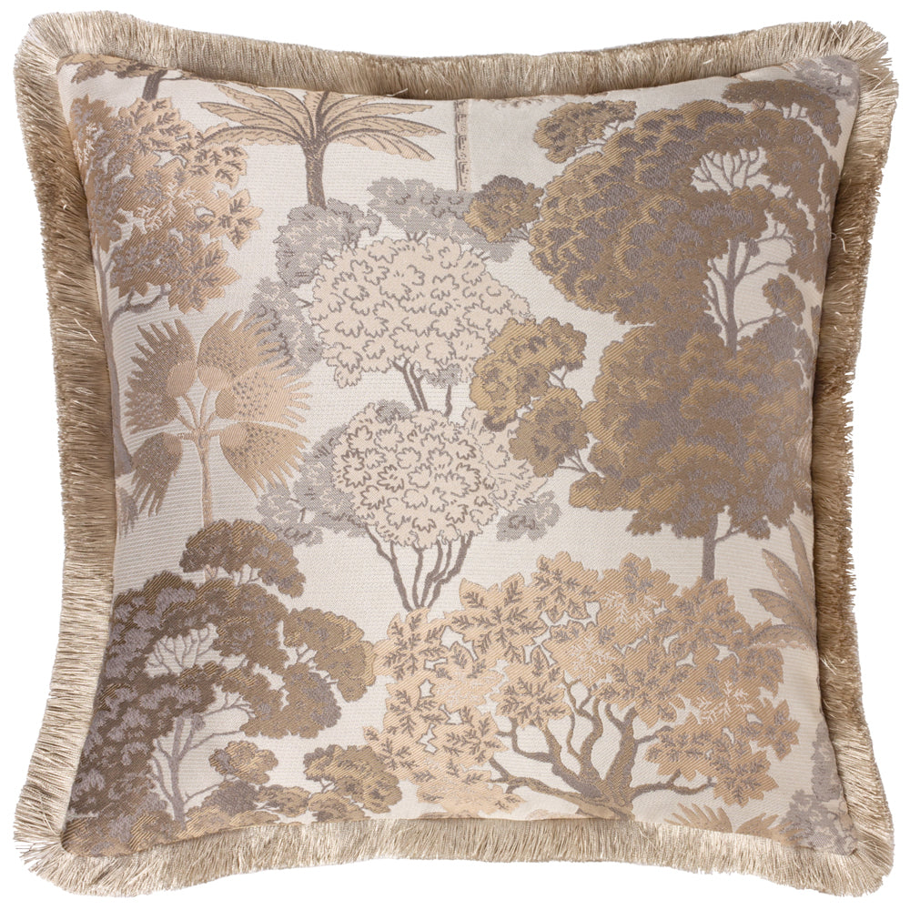 Floral Beige Cushions - Woodlands  Cushion Cover Natural Wylder
