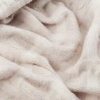 Check Beige Throws - Walton Waffle Fringed Throw Linen Wylder